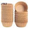 Foglietti di Carta Greaseproof per Muffin 200 Pezzi Bicchierini da Forno per Cupcake per Alimenti Senza BPA Antiaderenti Resistenti all'Olio