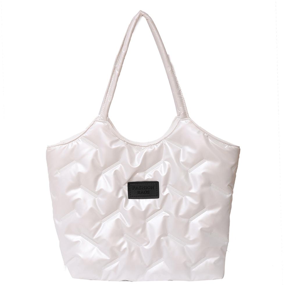 Padded Tote Bag For Women Solid Puffer Purse Versatile Quilted Underarm Shoulder Bag Large Capacity For Work Shopper Travel 2025