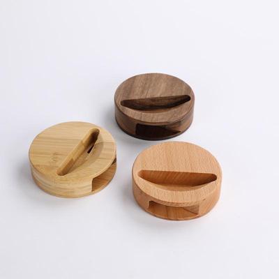 Solid Wood Amplifying Phone Stand: No-Charge Dual-Use Speaker