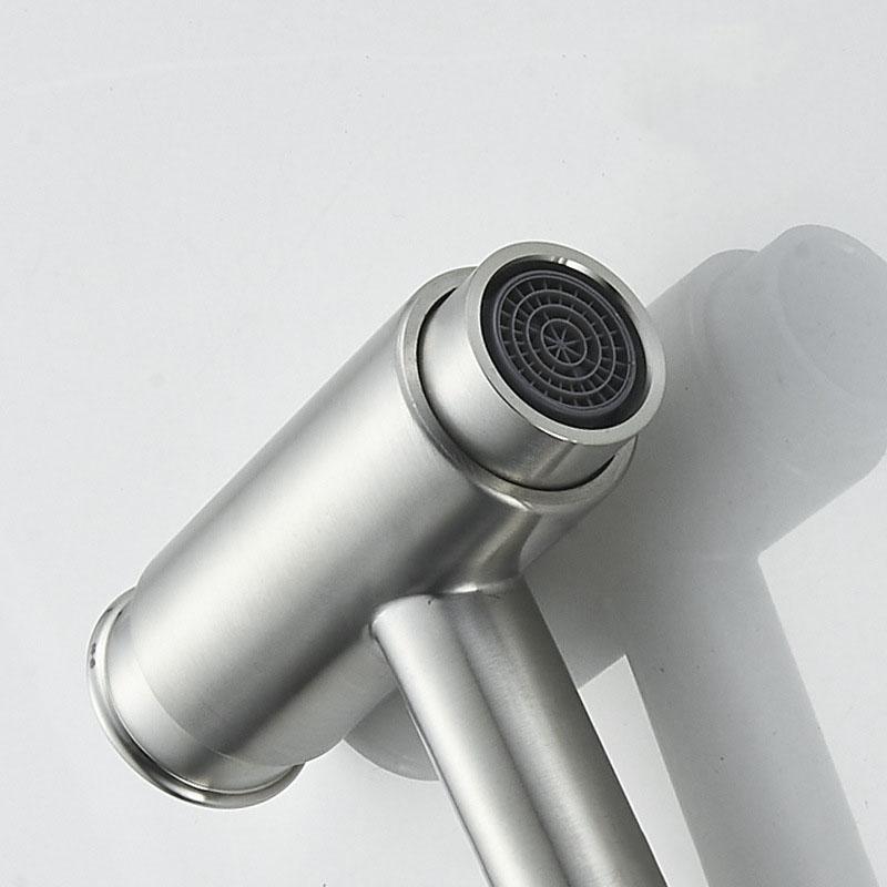 Black 304 Stainless Steel Faucet For Washing Machine Wall Mounted Balcony Mop Pool Tap Press Switch Single Cold Tap