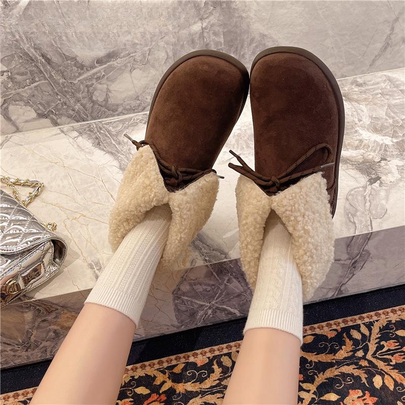 Women's Padded Plus Size Winter Warm Snow Boots Padded Lining Waterproof Ankle Boots Non-slip Outdoor Hiking Mountaineering Sports Cotton Boots