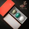 Ceramic tea cans, small cans, tea packaging gift boxes, black tea, green tea, Longjing broken silver packaging cans, empty cans