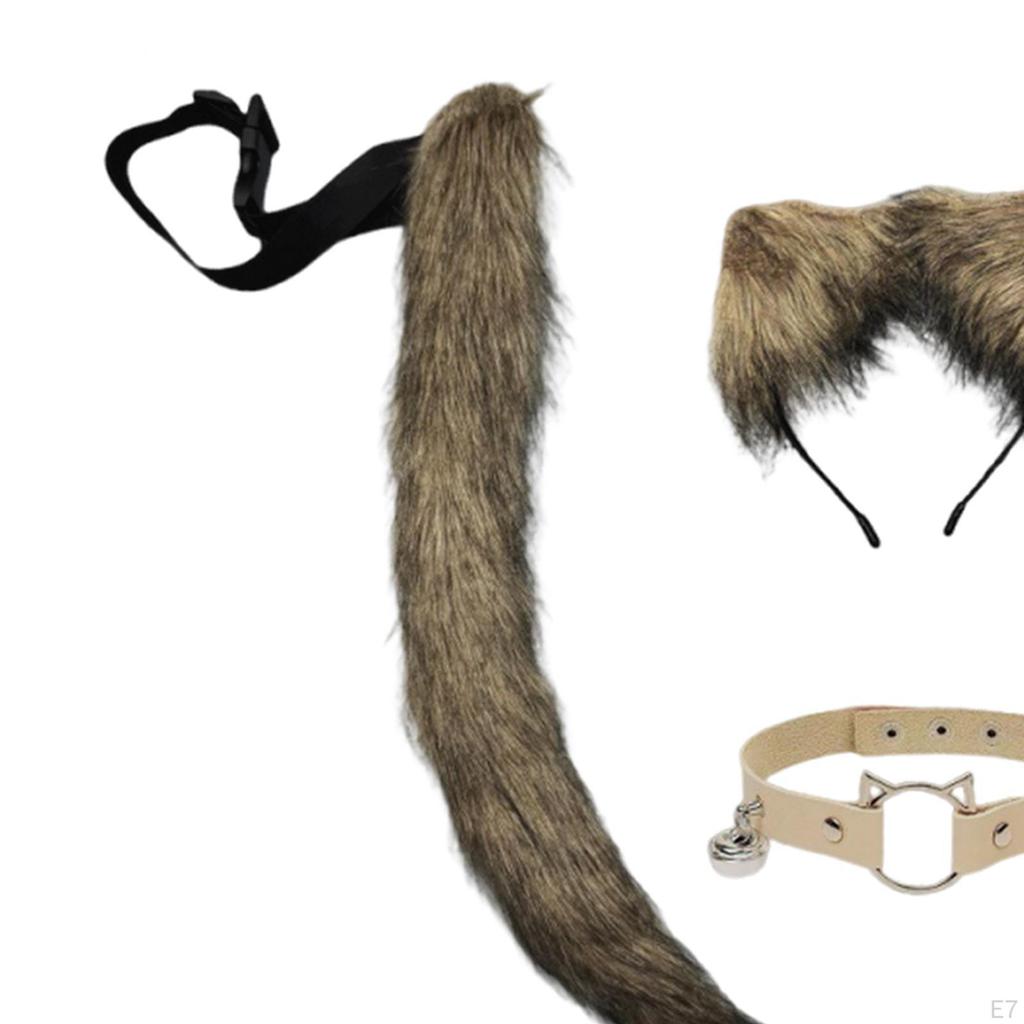 3 Pieces and Tail Set ,Cosplay Costume, for Dress up, Stage Show