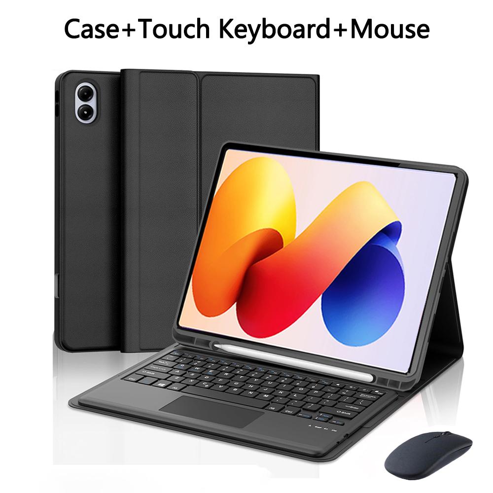 Toetsenbordhoes voor Redmi Pad 2 Pro 12,1 inch, Voor Redmi Pad 2 Pro 12,1 inch Tablethoes met Afneembaar Bluetooth-toetsenbord 12.1 inch&Spanish