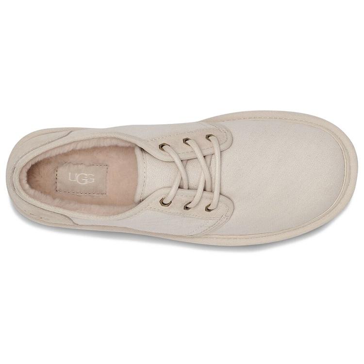 UGG Neumel Suede Thermal Fleece Lined Low Top Casual Shoes Men's Ecru 1129070-WHTC