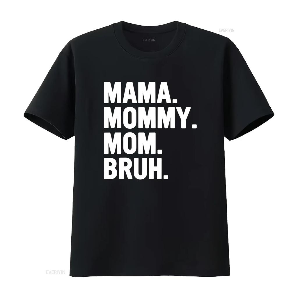 Blijde Moeder Mama Mommy Mom Bruh Print T-shirt Perfect Moederschap voor vintage Gewassen Ademend streetwear Unisex Zacht