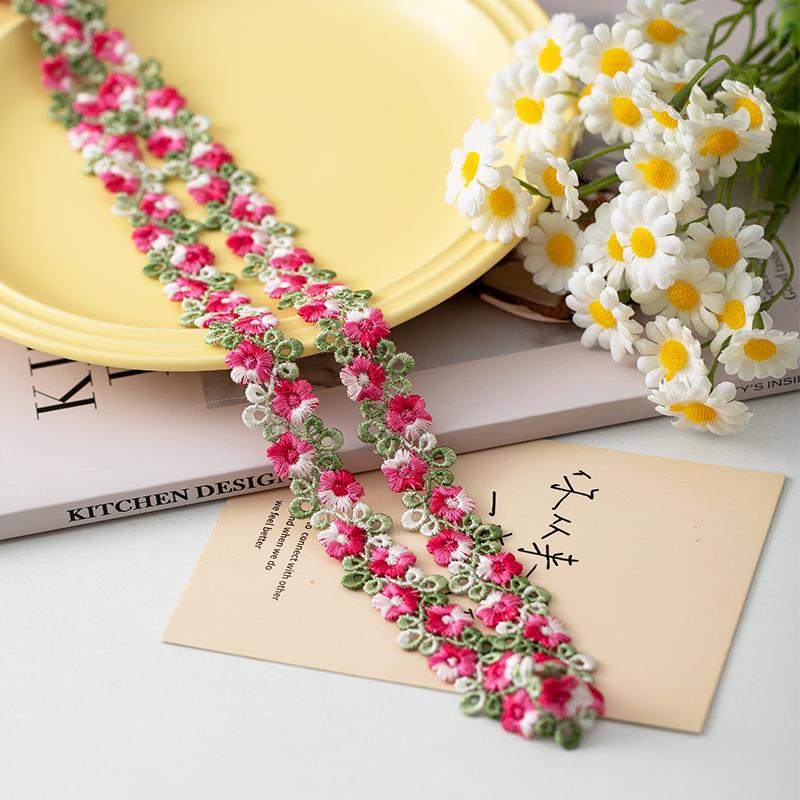 2meters/Lot Flower Lace Ribbons For Party Dress Clothing Sewing Accessories Sewing Materials Needlework Diy Crafts Supplies Sale