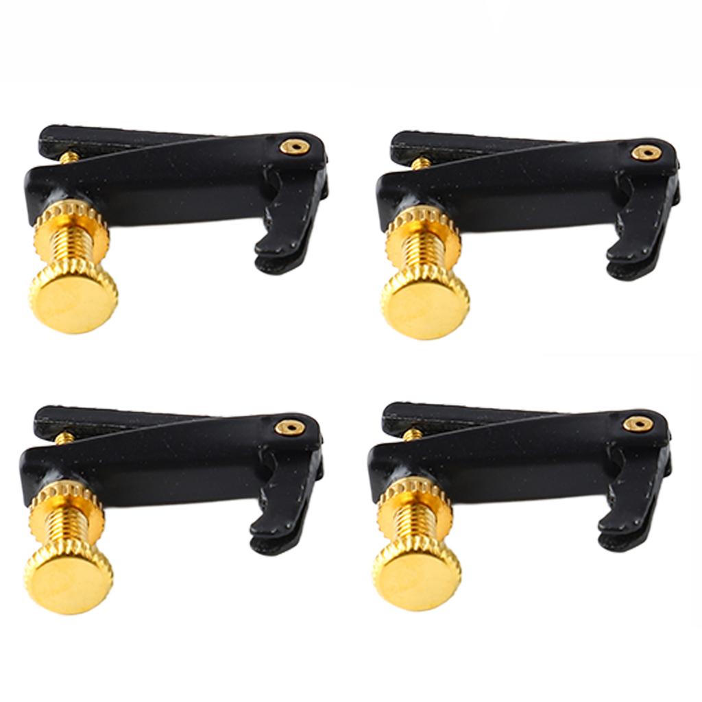 4Pcs 1 2 Violin Fine Tuner Metal Violin String Adjuster Part Musical Instrument Accessory