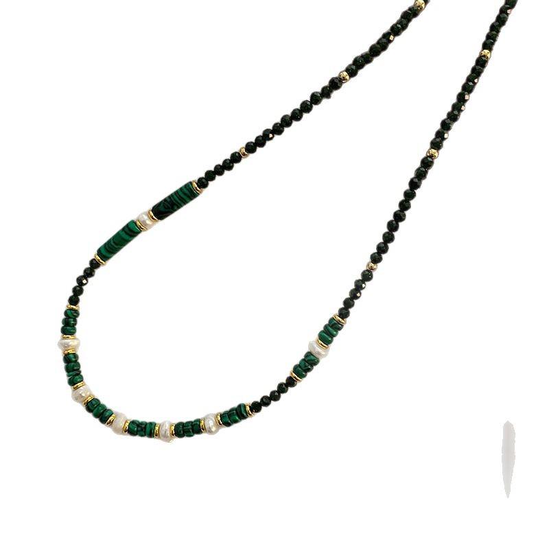 Collier de perles d'agate 2025: Nouveau Collier Ras du Cou Perle Porte-Bonheur Style Chinois, Design de Niche Luxe Léger, Chaîne Clavicule pour Femme