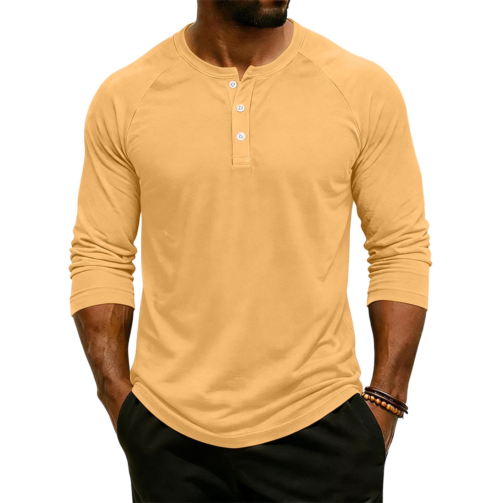 

Men s Raglan Sleeve Three-quarter Sleeve Top M жовтий