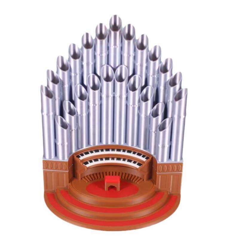 Traditional Chinese Style Pipe Organ Pen Holder With 3d Printed Model For Desk Organization