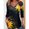 Women's creative printed long-sleeved T-shirt, breathable, soft and comfortable, suitable for casual wear all year round