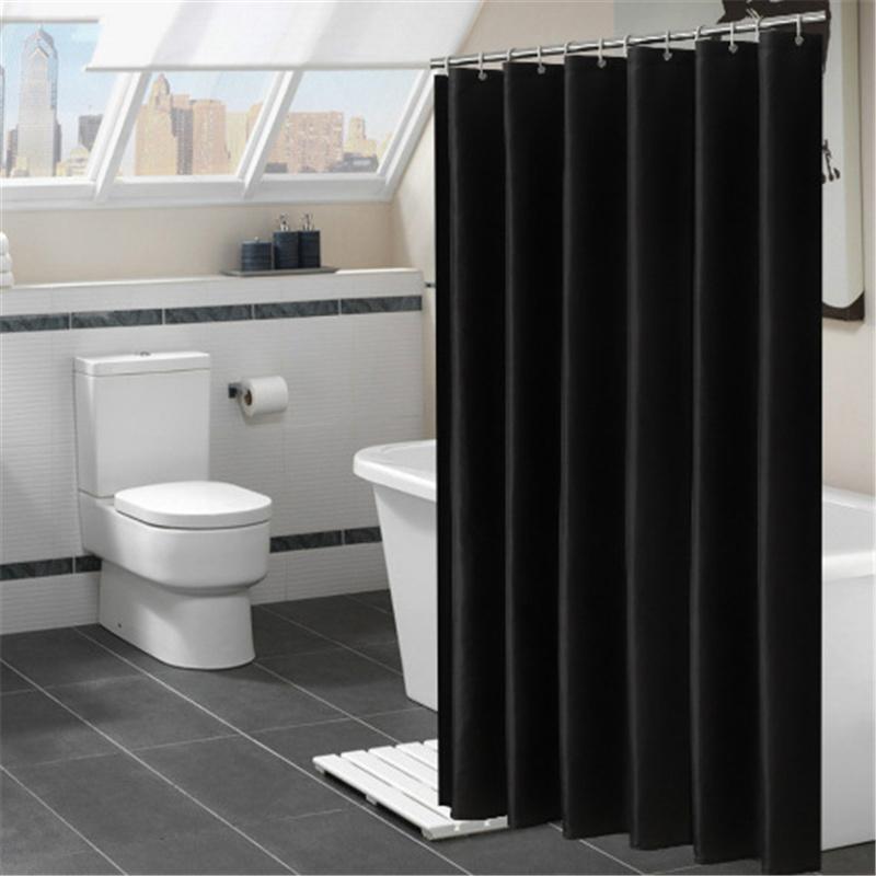 180*180cm Solid Color PEVA Bathroom Waterproof Mildew Proof Fabric Partition Curtain Shower Curtain Home Decor