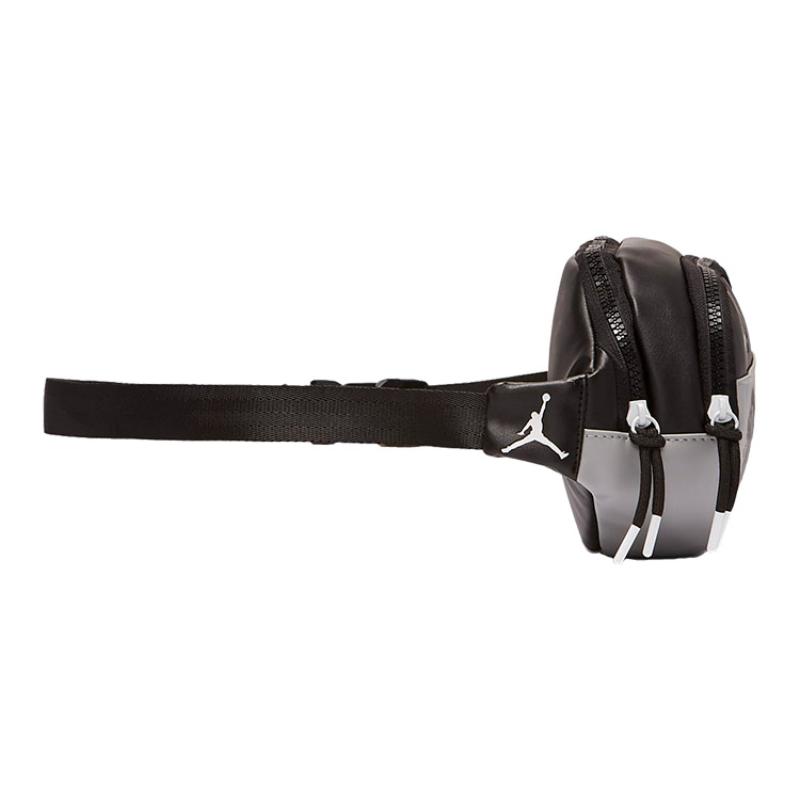 Jordan Synthetic Leather One Shoulder Crossbody Bag Sling Bag Fanny Pack Small Size Unisex Shadow Gray/Black Gray Jordan DB8195-400