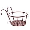 Iron Art Hanging Baskets Flower Pot Balcony Plant Round Racks Railing Fence Outdoor Window Bonsai Home Garden Decoration