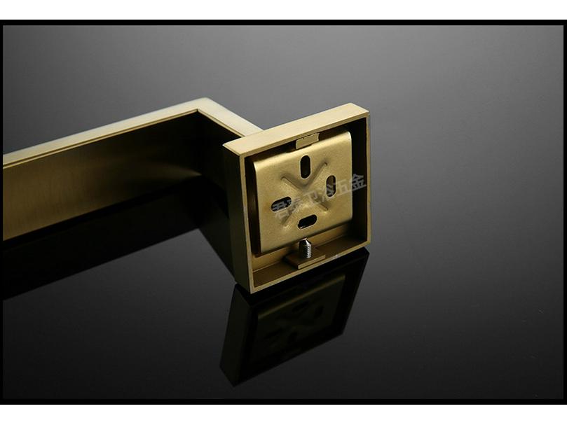 304 Stainless Steel Bathroom Set: Square Rack, Coat Hook, Toilet Paper Holder, and Brush