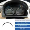 2Pcs Carbon Fiber Front Trument Speedometer Cover Trim For BMW X3 E83 2004-10