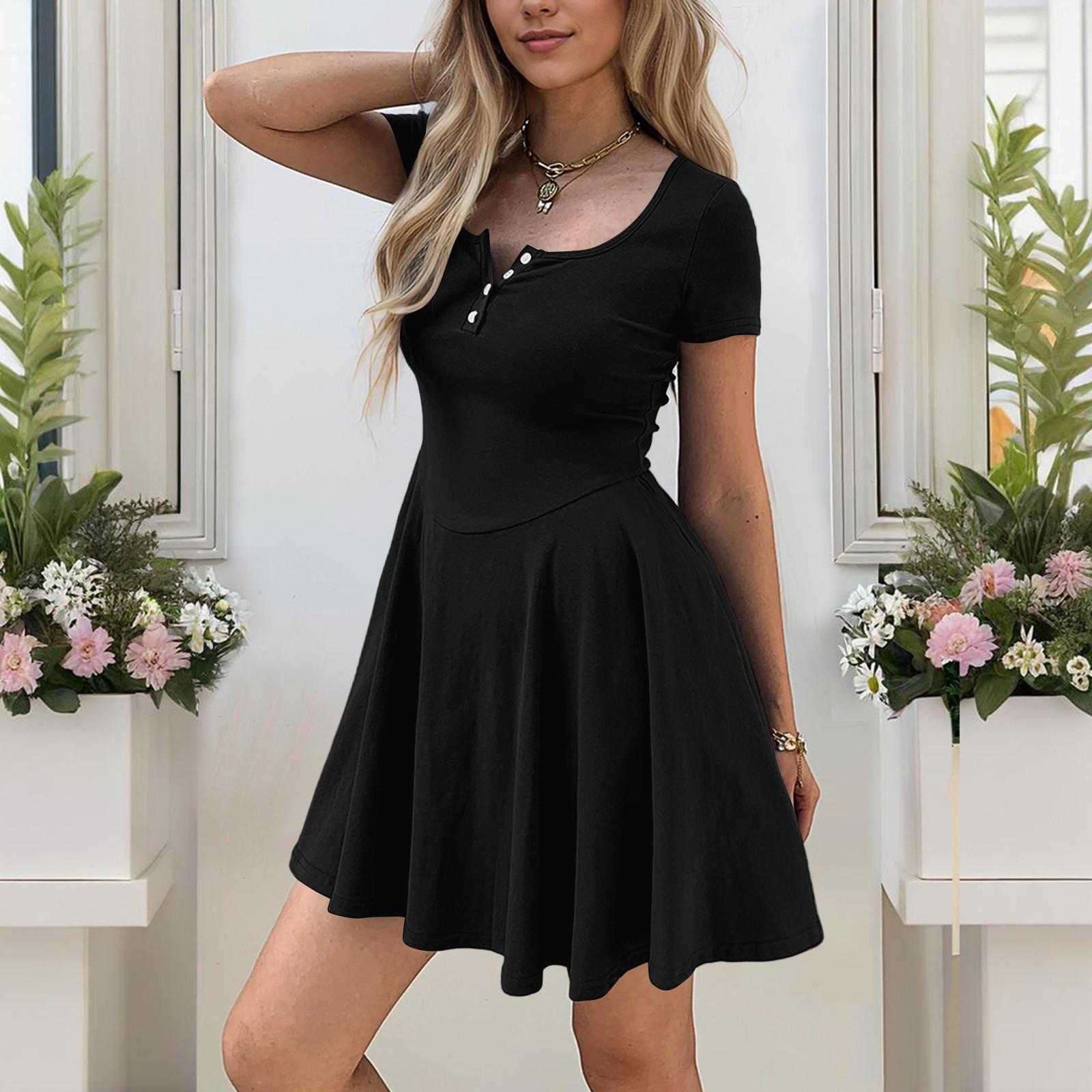 Women s Casual Buttoned Elastic Bodycon Skirt With Pockets L