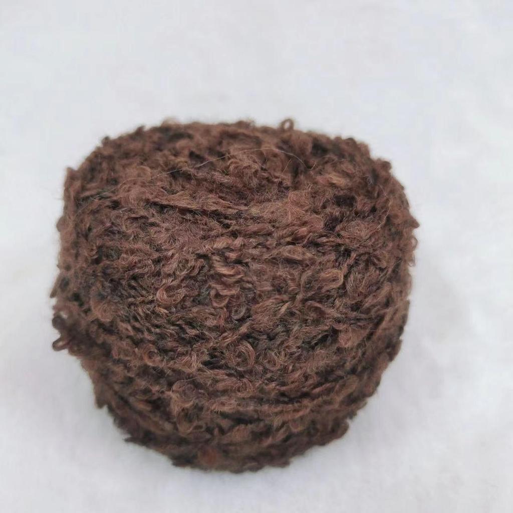 Hand-Knitted Wool Loop Yarn for Doll Hair, DIY Projects, and Scarf/Hat Knitting