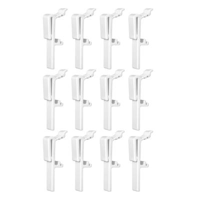 12/24Pcs Vertical Blind Dust Cover Valance Clip Holder Retainer Bracket Vertical Curtain Rails Mounting Clamp Hook