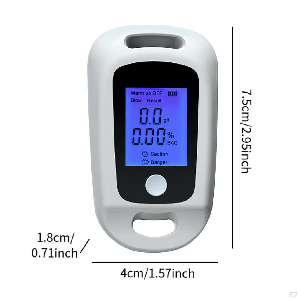 3 Inch Long Digital Personal Alcohol Tester, Fast Response, Accurate Results, Professional, Compact,