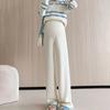 Pantaloni a gamba larga premaman: Taglia Comoda, Pancia Non Costretta, Vestibilità Petite, Velluto, Primavera/Estate 2026