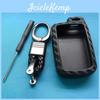 Pcs Silicone Carbon 1 Fiber Car Key Fob Case Cover Keychain Fit For Toyota Camry Corolla Avalon Rav4 Land Cruiser