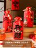 50Pcs 2026 Chinese Horse New Year Snowflake Crispy Candy Drawstring Nougat Bags Party Gift Packaging Supplies