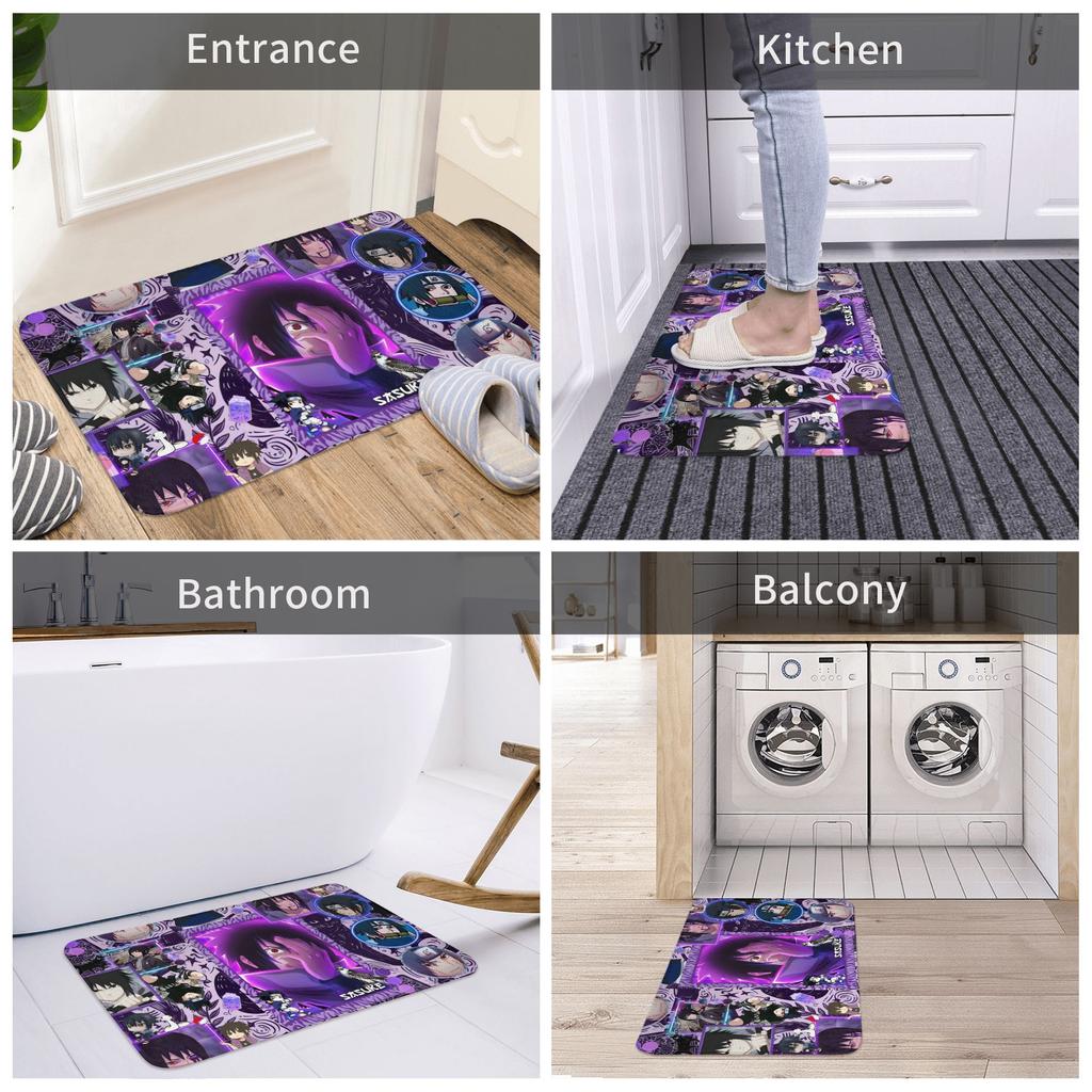 Anime Ninja Narutos Doormat Mat Anti-Slip Bathroom Kitchen Toilet Rug Carpet 40*60cm