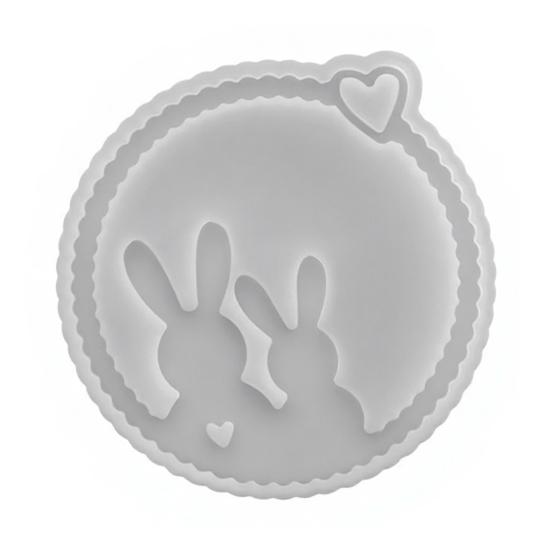 Rabbit Mold 3D Bunny Pattern Silicone Mold Resin Casting Flexible Reusable Epoxy Mold DIY Crafts Easter Gift Making Mold Spring