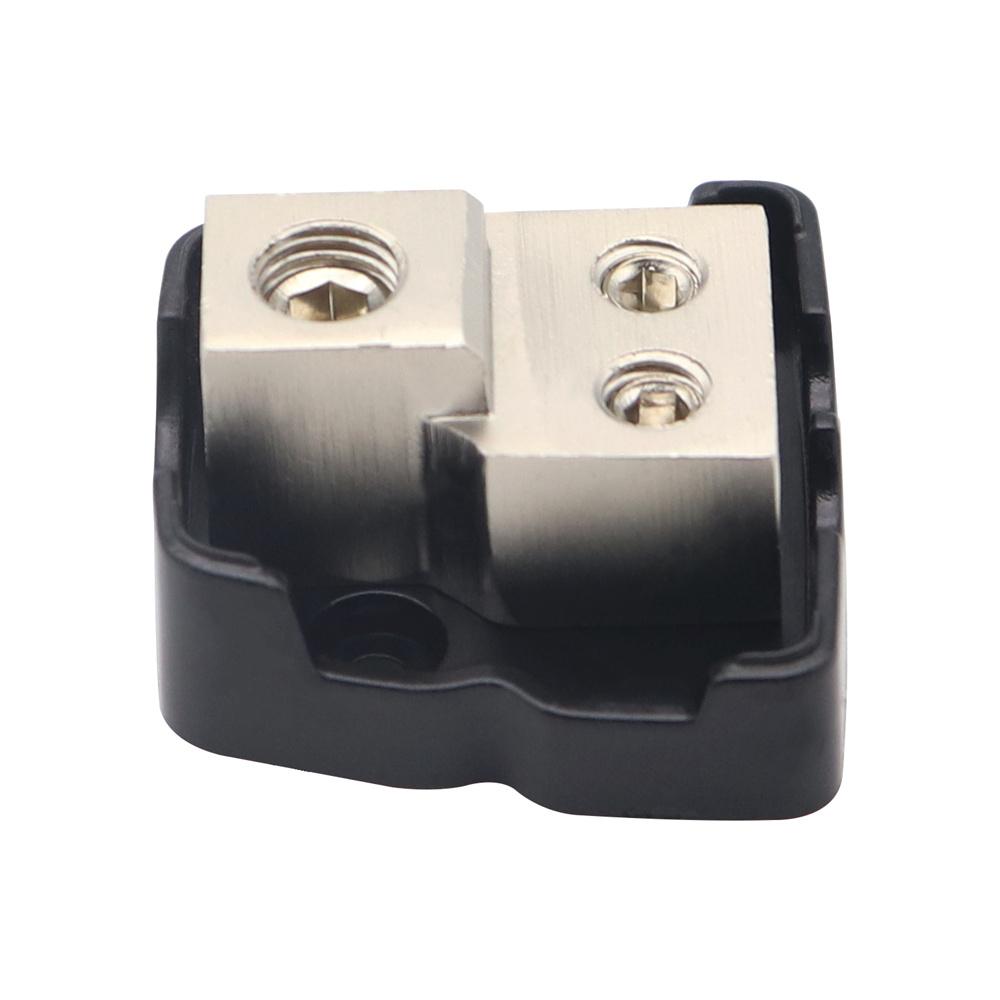 2Pcs Car Audio Amp Power Ground Distribution Block 4 Gauge Input 8 Gauge Output