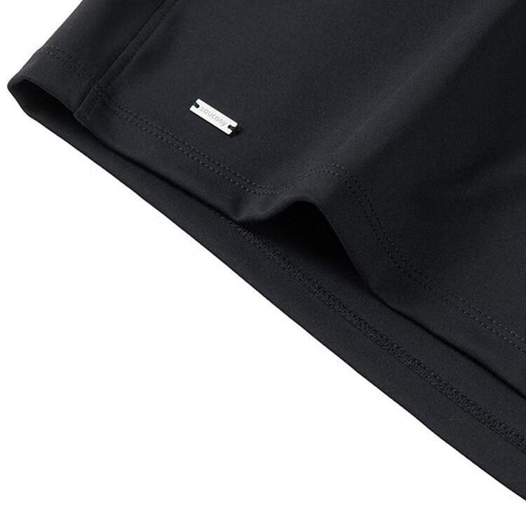 Saucony Fashion Simple Versatile Lace-Up Three-Quarter Casual Shorts Unisex shorts Black SA1259HP52L-BK001