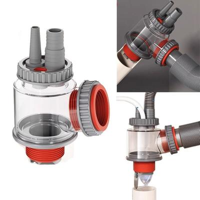 Geruchshemmender Spülbecken-Abflussrohr-Adapter 5 in 1 Dichtungsring Küchenspüle Kanalanschluss Mehrzweck-Abflusswasserrohr-Verbindung