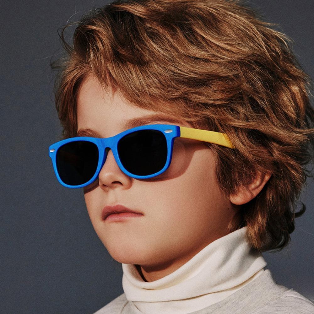 Leichte Kinder Sonnenbrille TAC Großrahmen Brille Mode Polarisierte Sonnenbrille Seaside Strand