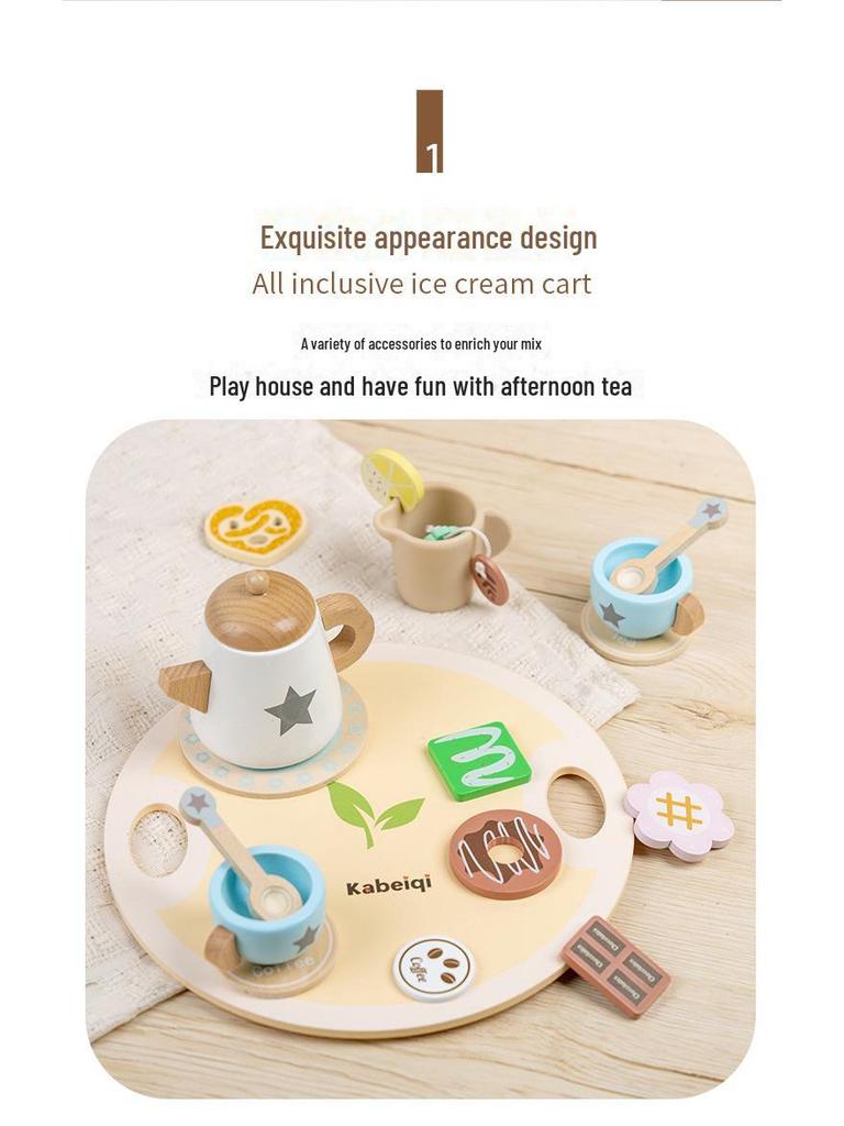 Nordic Tea Party Toy Set for Kids: Teapot, Cups & More – Perfect for Pretend Play and Birthday Gifts