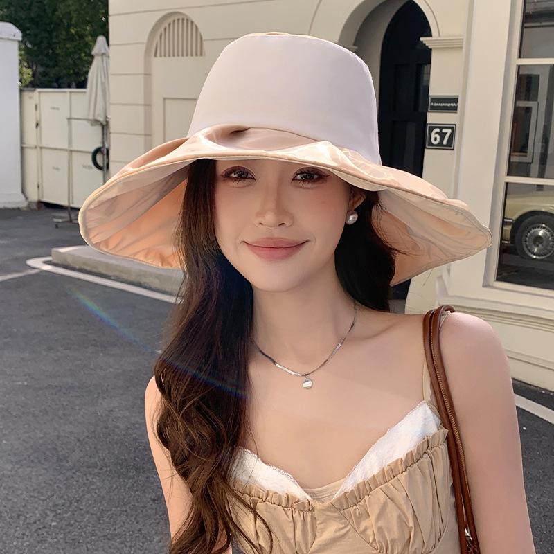 Extra Large Brim Versatile Face Covering Hat UV Ray Face Covering Hat Outdoor Large Brim Shows Small Face