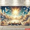 2D Flat Surface 1-piece Religious Christian-themed Banner Suitable for Home Use and Durable