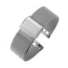 Stainless Steel Mesh Watch Band for Apple, Huawei & Samsung Smartwatches with Double Safety Buckle.