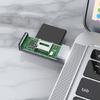 MultiFunctional Aluminum TF Card Reader USB A Type C Double Slot No Driver Required for Business Trip Document Share