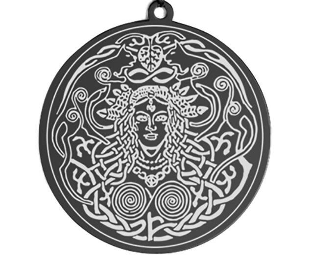 Severská mytologie Freya Bohyně a Láska Krása Amulet Vzor Nerezová ocel Přívěsek Náhrdelník