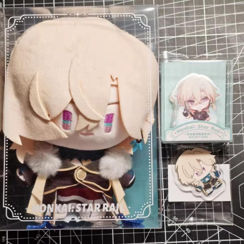 Genuine Mihoyo Game Honkai Star Rail Q-Version Serie Jing Yuan Fu Xuan Mydei Aventurine Anime Cosplay Plush Doll Plaything Mascot Present