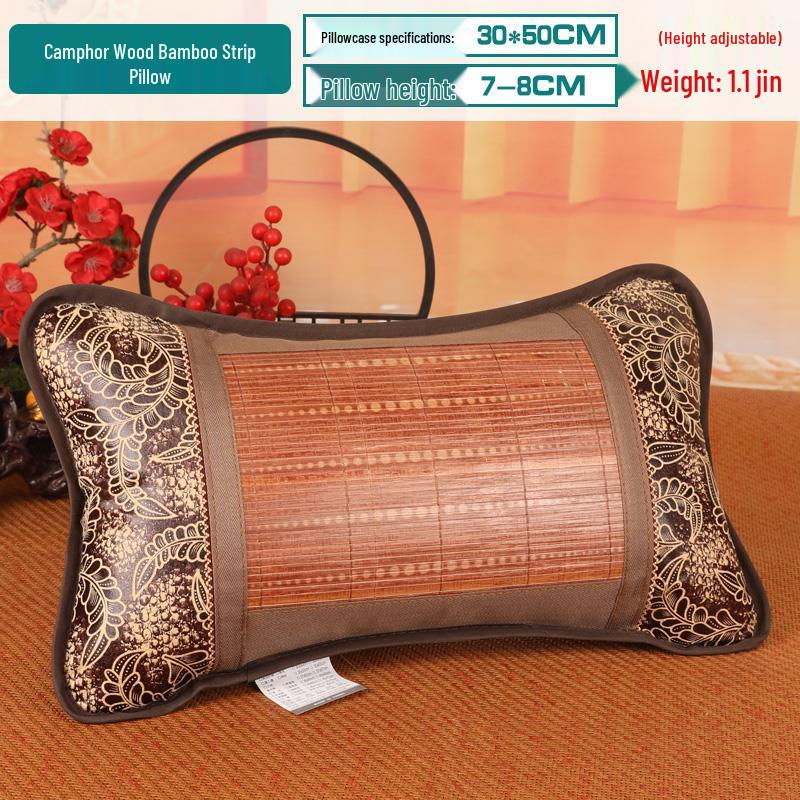 2026 Ice Silk Cooling Pillow: Summer Bamboo Neck Protection Mat with Free Shipping