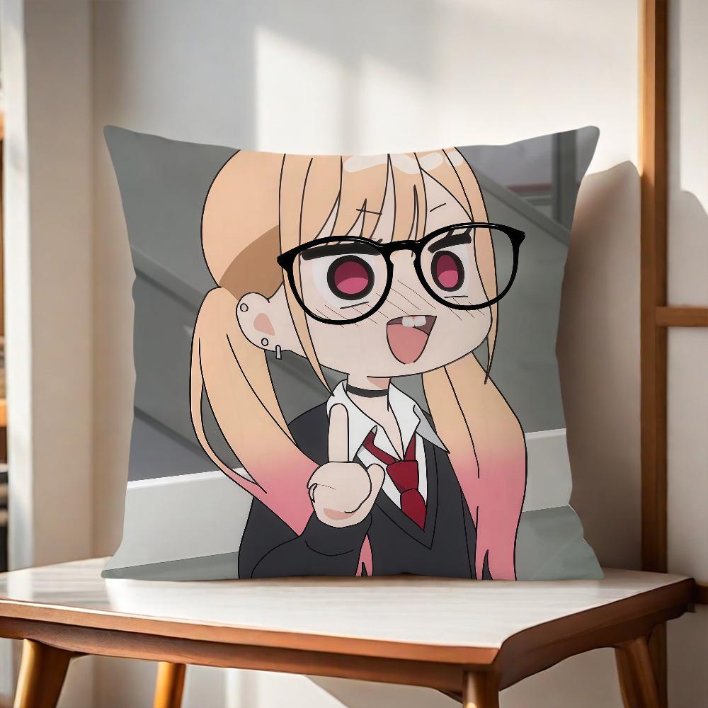 M-Marin Kitagawa Anime Cushion Cover For Pillow Printing Sofa Decoration Home Car Room Coffee Shop Office Nordic Simplicity