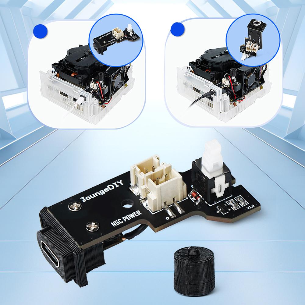 

NGC Game Cube Power Adapter Type-C Port Replace DC/Type C PSU Mod Multi-Purpose Gamecube PSU Power Board Gaming Accessories UNITED KINGDOM