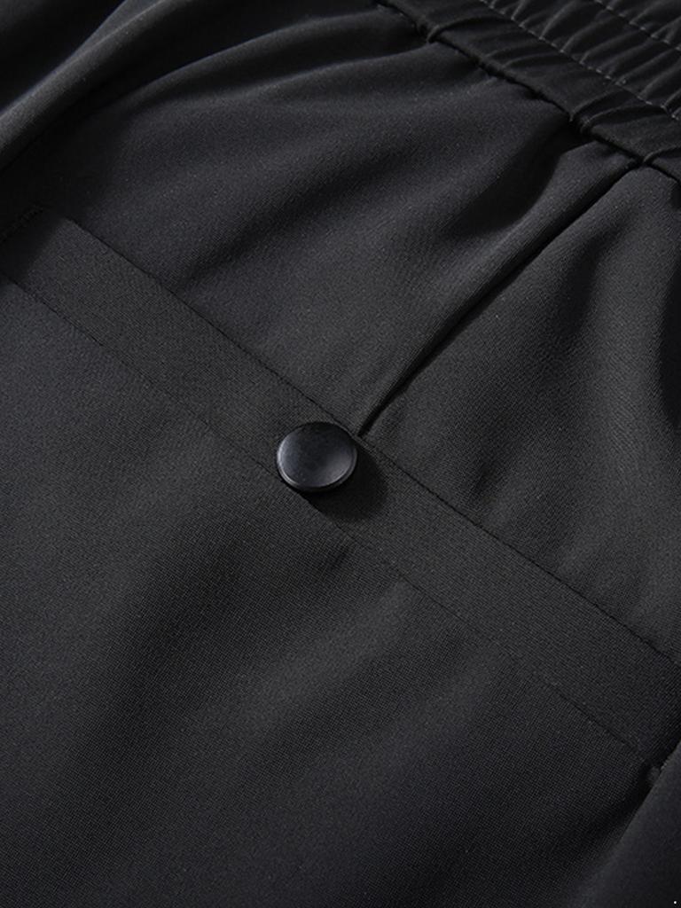 Men Quick-Drying Golf Pants Lightweight Stretchy - Casual Elastic Waistband Trousers with Pockets