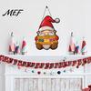 Christmas Gifts for Families Door Sign, Gnome Shape with Adjustable Hemp Rope, Vintage Hanging Decorative Signs Decoration Wall Signs, Home