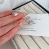 Sparkling Water Drop Zircon Hoop Earrings Mini Ear Buckle Teardrop Stud Earrings  Accessories