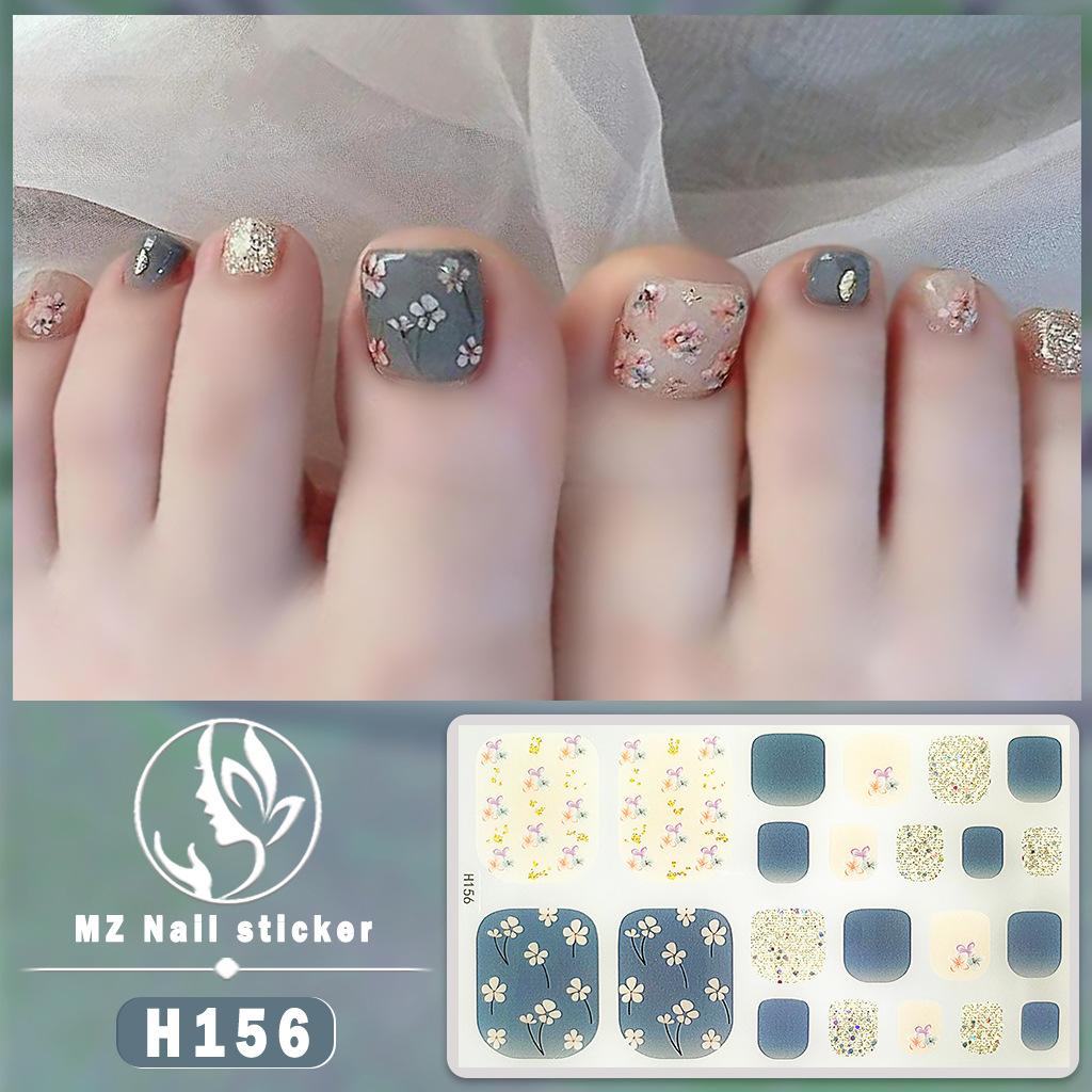 H New Nail Sticker 3D Diamond Nail Sticker Waterproof Long-lasting White Nail Sticker