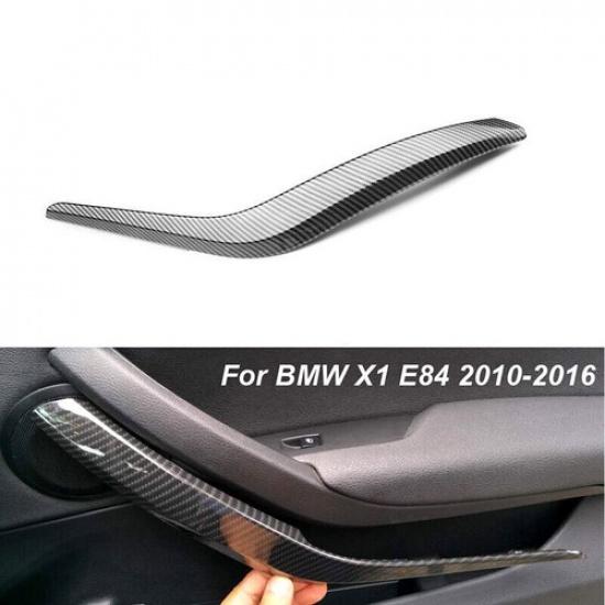 Linke & Rechte Innen-Türgriff-Ziehpanel-Verkleidung Kohlefaser 2 Stück für BMW X1 E84