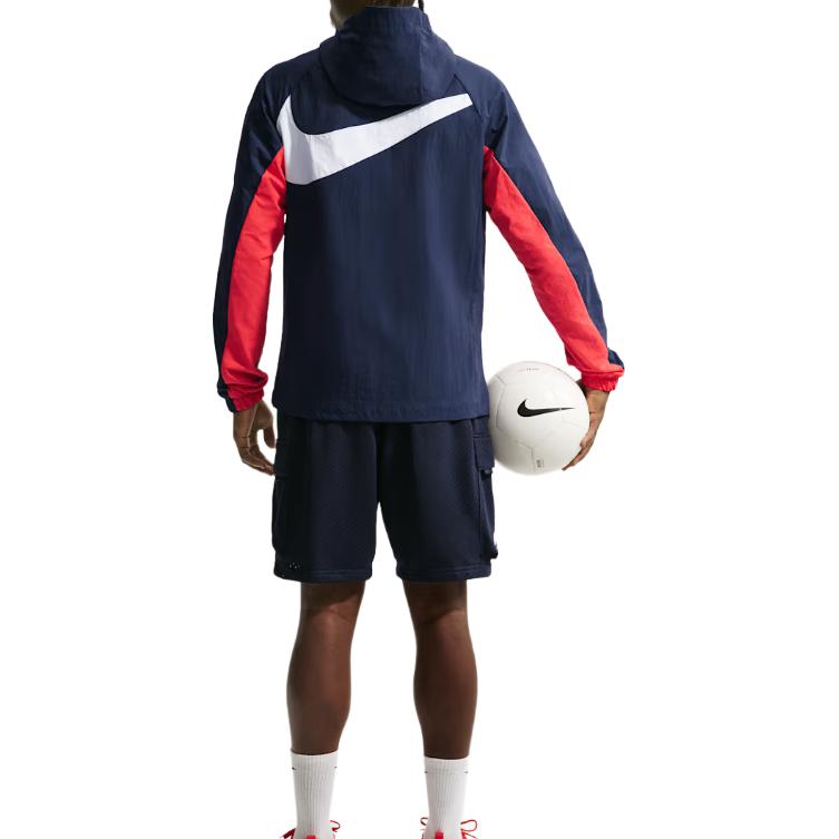 Nike AWF Color Block Logo Print Hooded Zip Long Sleeve Waterproof Jacket Men Jackets IB6332-451